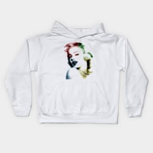 marilyn monroe, colored Kids Hoodie